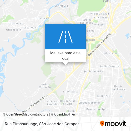 Rua Pirassununga mapa