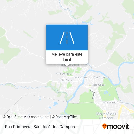 Rua Primavera mapa