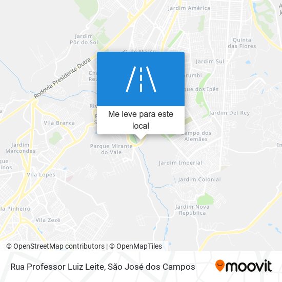 Rua Professor Luiz Leite mapa