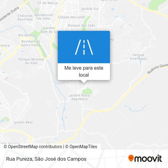 Rua Pureza mapa