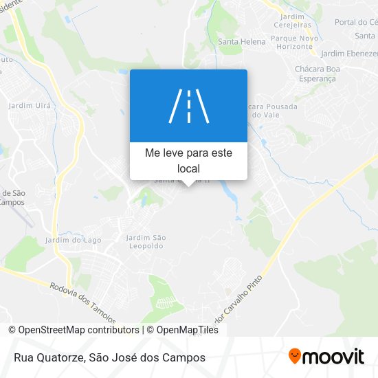 Rua Quatorze mapa