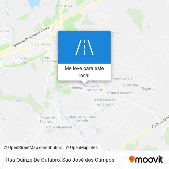 Rua Quinze De Outubro mapa