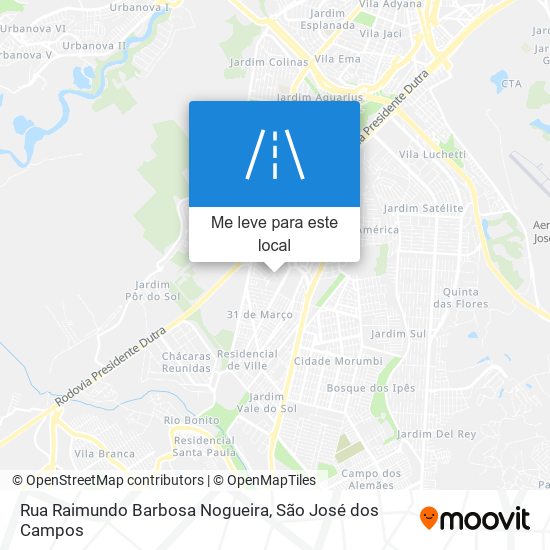 Rua Raimundo Barbosa Nogueira mapa