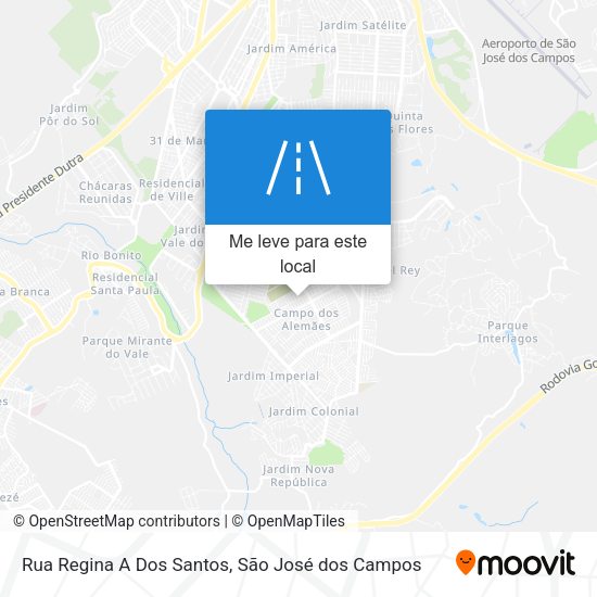 Rua Regina A Dos Santos mapa