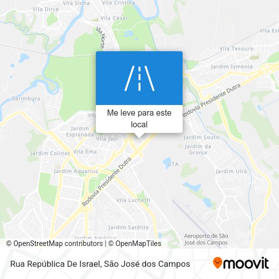 Rua República De Israel mapa