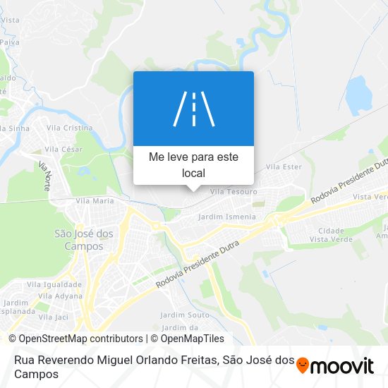 Rua Reverendo Miguel Orlando Freitas mapa