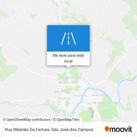 Rua Ribeirão Da Fartura mapa