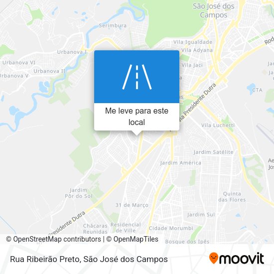 Rua Ribeirão Preto mapa