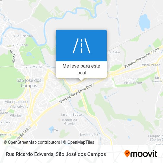 Rua Ricardo Edwards mapa