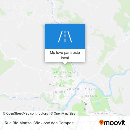 Rua Rio Manso mapa