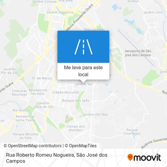 Rua Roberto Romeu Nogueira mapa