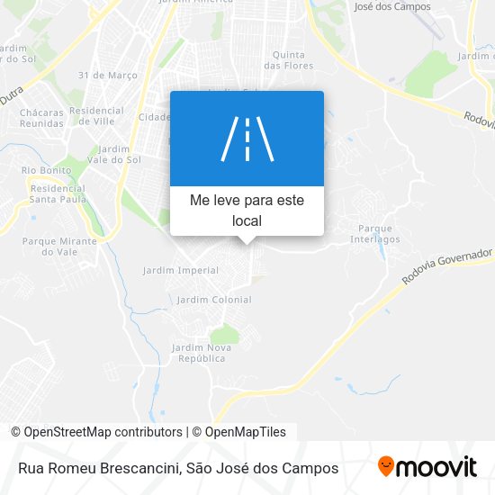Rua Romeu Brescancini mapa