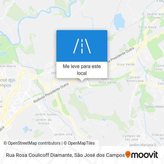 Rua Rosa Coulicoff Diamante mapa