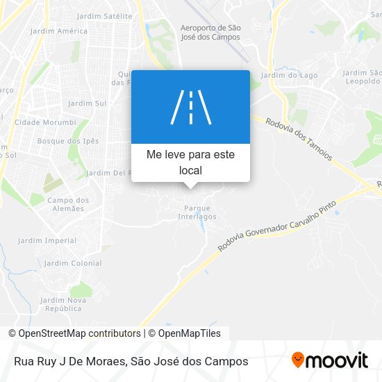 Rua Ruy J De Moraes mapa