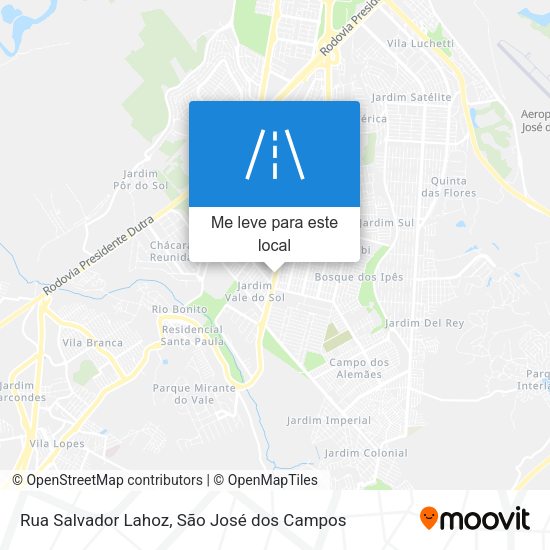 Rua Salvador Lahoz mapa