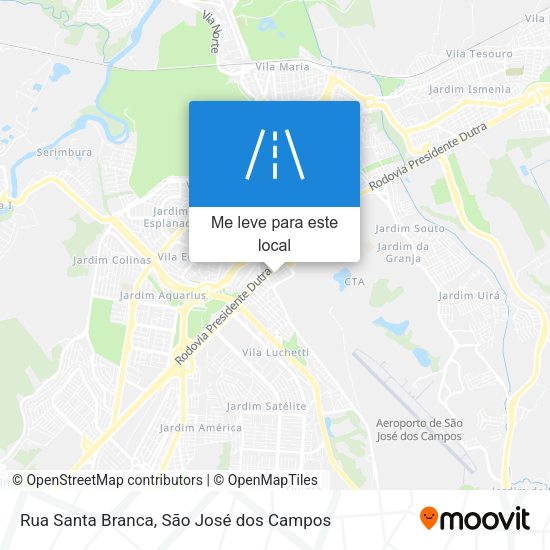 Rua Santa Branca mapa