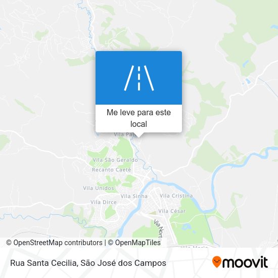 Rua Santa Cecilia mapa