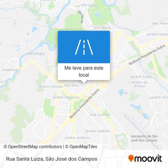 Rua Santa Luiza mapa