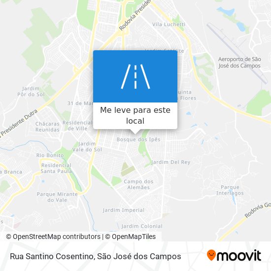 Rua Santino Cosentino mapa