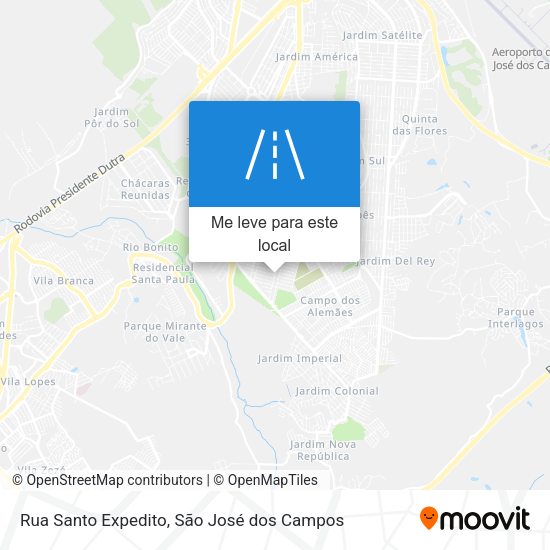 Rua Santo Expedito mapa
