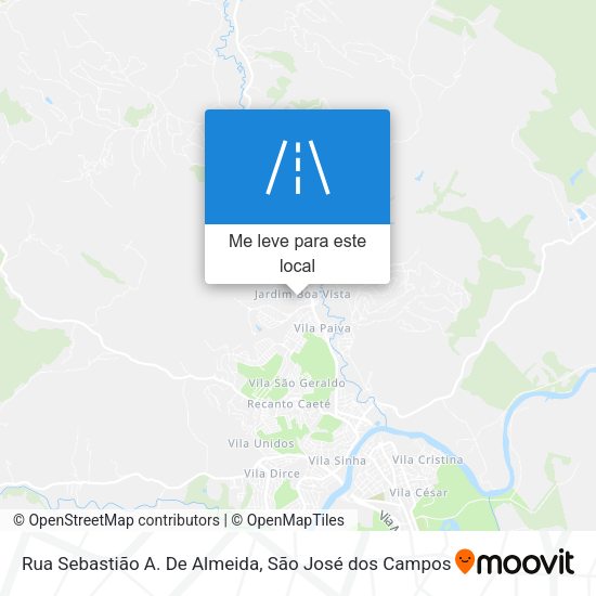 Rua Sebastião A. De Almeida mapa