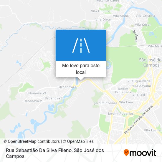 Rua Sebastião Da Silva Fileno mapa