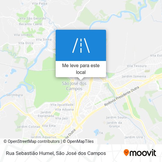 Rua Sebastião Humel mapa