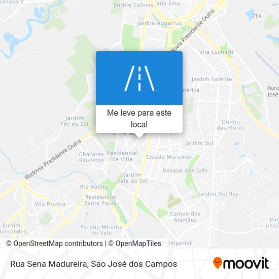 Rua Sena Madureira mapa
