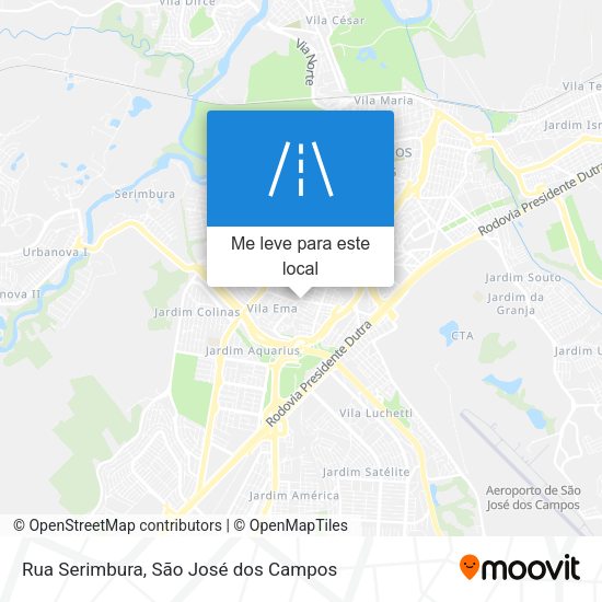 Rua Serimbura mapa