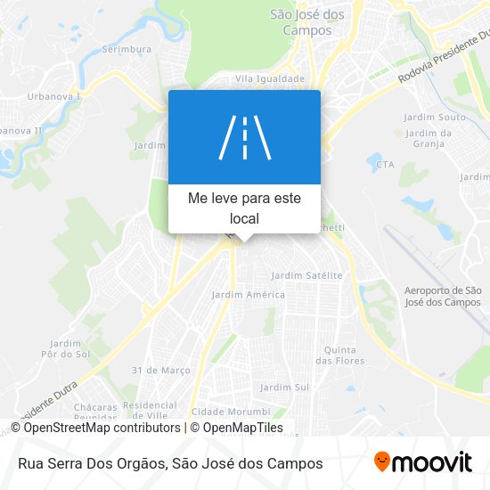 Rua Serra Dos Orgãos mapa