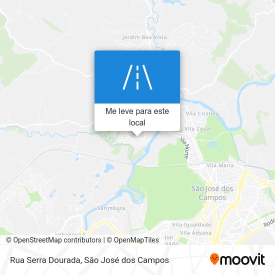 Rua Serra Dourada mapa