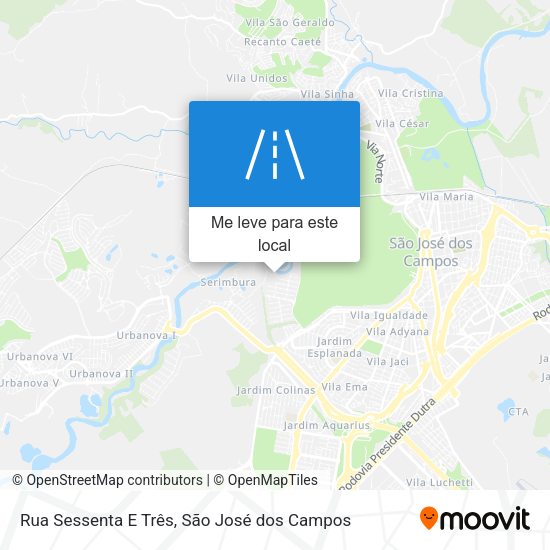 Rua Sessenta E Três mapa