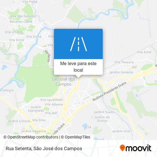 Rua Setenta mapa