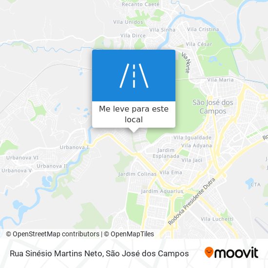 Rua Sinésio Martins Neto mapa