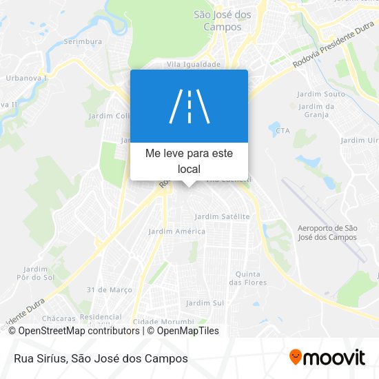 Rua Siríus mapa