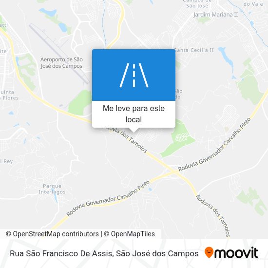 Rua São Francisco De Assis mapa