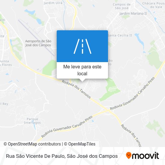 Rua São Vicente De Paulo mapa