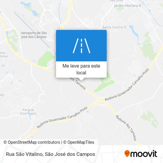 Rua São Vitalino mapa