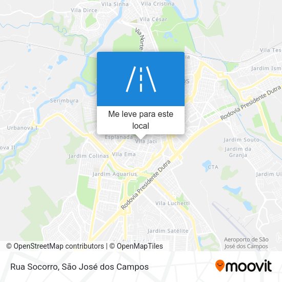 Rua Socorro mapa