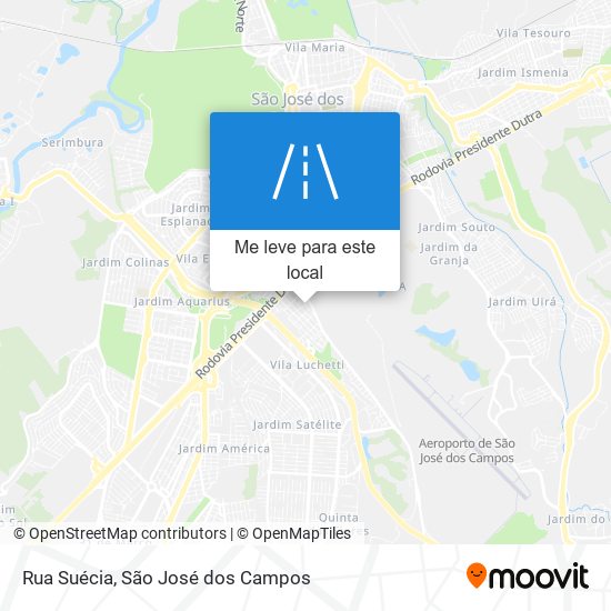 Rua Suécia mapa