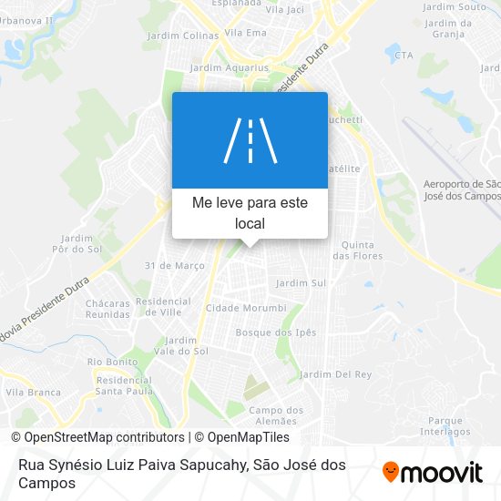 Rua Synésio Luiz Paiva Sapucahy mapa