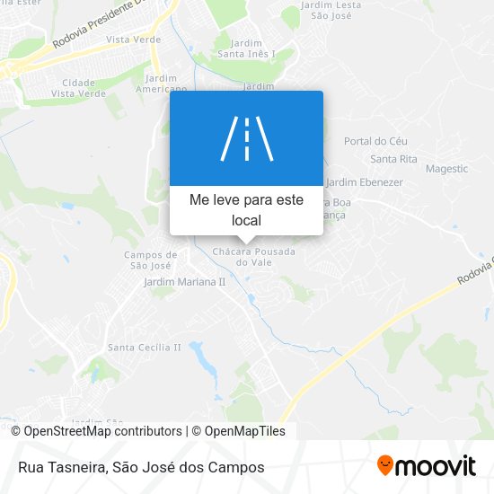 Rua Tasneira mapa