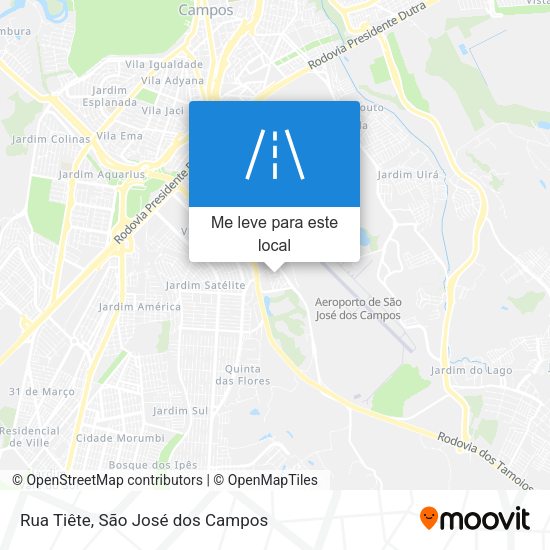 Rua Tiête mapa