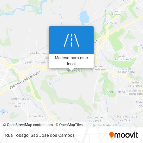 Rua Tobago mapa