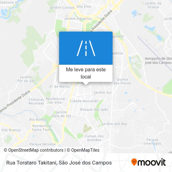 Rua Torataro Takitani mapa