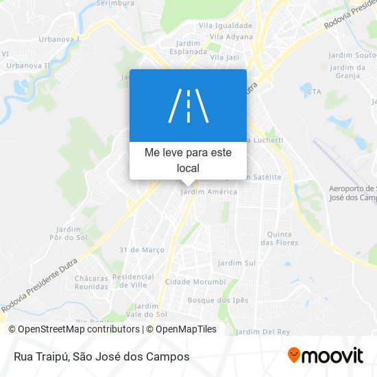 Rua Traipú mapa