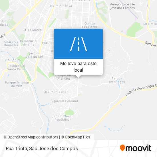 Rua Trinta mapa