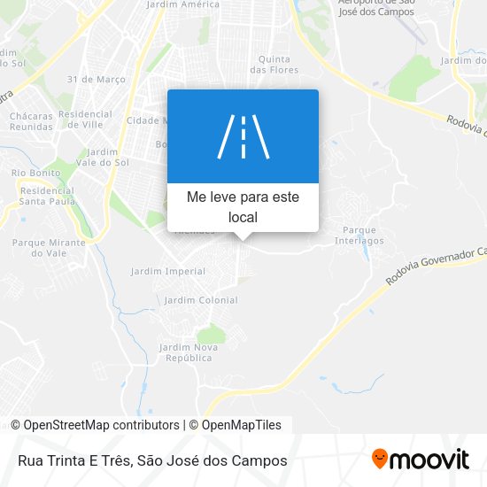 Rua Trinta E Três mapa