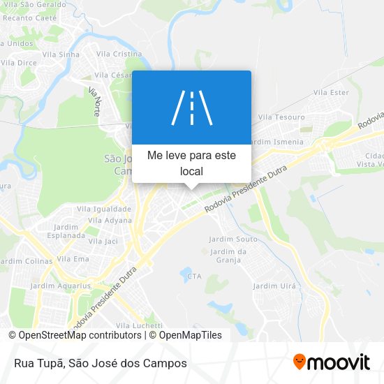 Rua Tupã mapa