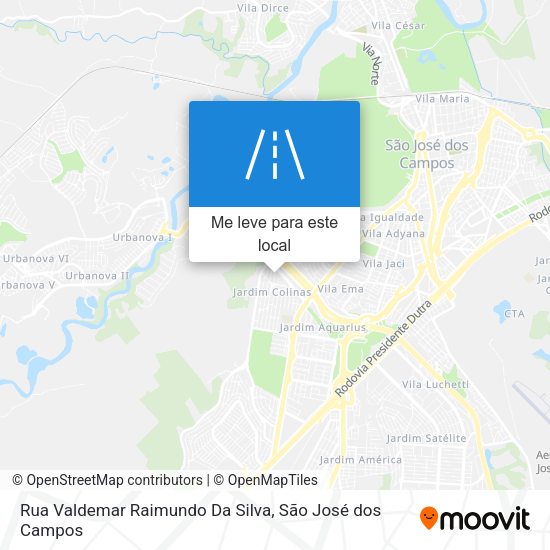 Rua Valdemar Raimundo Da Silva mapa